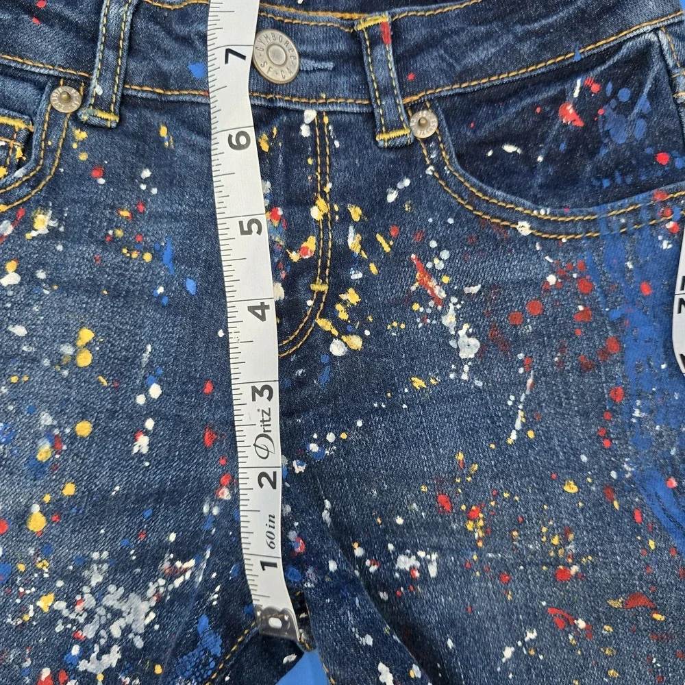 NWT Gymboree Girls Super Skinny Jeans‎ Size 7 Paint Spatter BTS Perfect